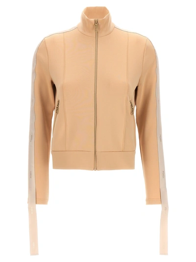 Fendi Sweatshirt In Beige