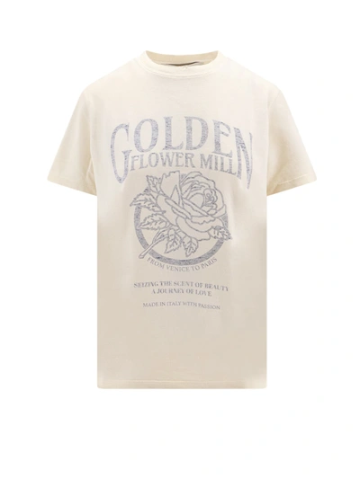 Golden Goose T-shirt In Cream