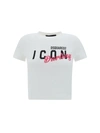 Dsquared2 Dsquared Icon Game Lover T Shirt In Bianco