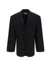 Jacquemus La Veste Caraco Inside-out Blazer In Black