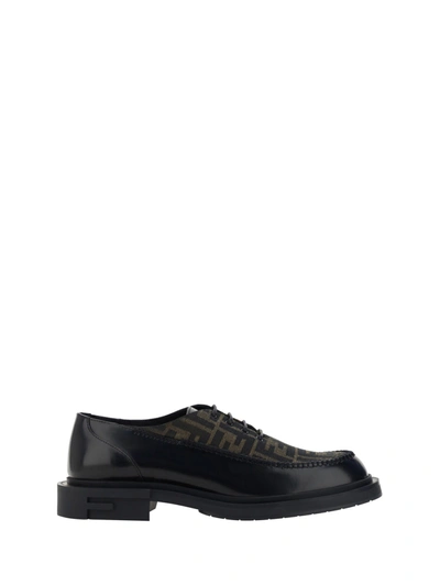Fendi Lace-up Shoes In Black