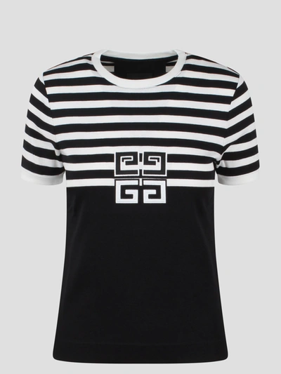 GIVENCHY GIVENCHY 4G STRIPES COTTON T-SHIRT