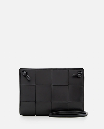 Bottega Veneta Cassette Crossbody Bag In Black