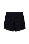 Dsquared2 Fringed Shorts In Blu Navy