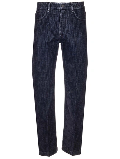 Fendi Blue Ff Jeans