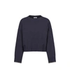 Brunello Cucinelli Round-neck And Long-sleeved Sweater In Blue