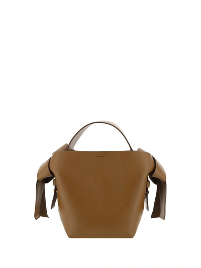 Acne Studios Musubi Mini Handbag In Camel Brown