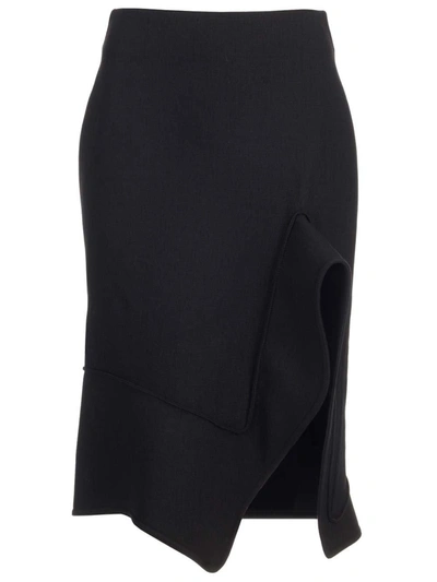 Bottega Veneta Structured Midi Skirt In Default Title