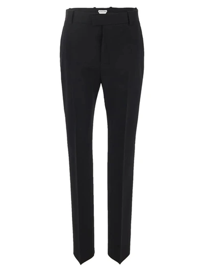Bottega Veneta Sart Grain De Poudre Trousers In Black