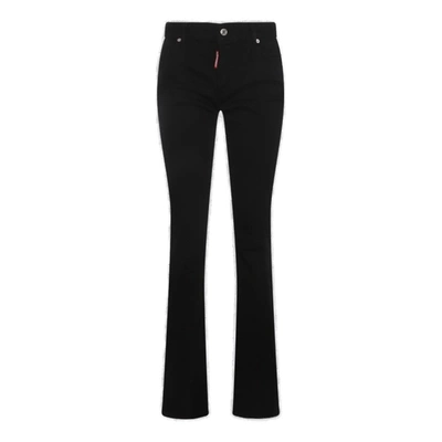 Dsquared2 Twiggy Flared Jeans In Nero