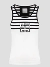 GIVENCHY GIVENCHY 4G STRIPES COTTON TANK TOP