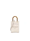 FENDI FENDI SUNSHINE LOGO DEBOSSED MINI TOTE BAG