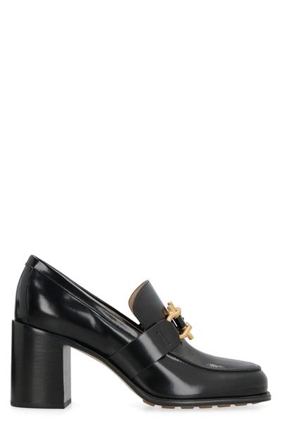 Bottega Veneta Leather Monsieur Pumps 70 In Black