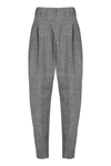 Bottega Veneta 3d Criss Cross Viscose Silk Trousers In Grey