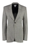 Bottega Veneta Viscose And Silk Blend Blazer In Grey