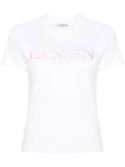 Lanvin T-shirt With Embroidery In White