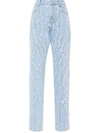 Mugler Star-print Tapered Jeans In Printed Star