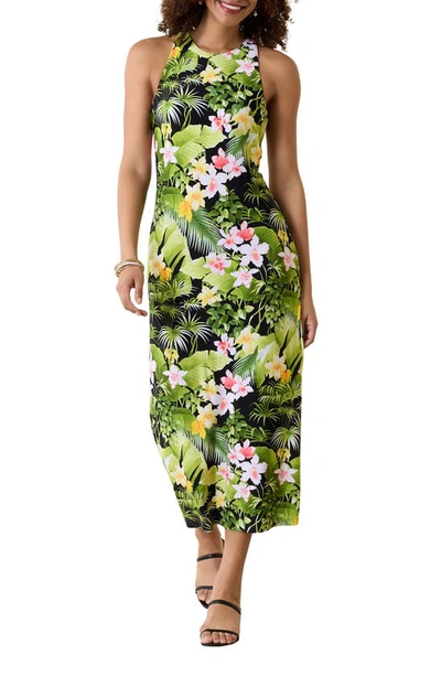 Tommy Bahama Jasmina Floral Midi Dress In Green Multi