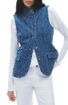 RAG & BONE SLADE TEXTURED DENIM VEST