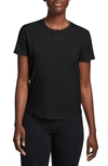Nike Women's One Classic Dri-fit Short-sleeve Top In Black/ Black