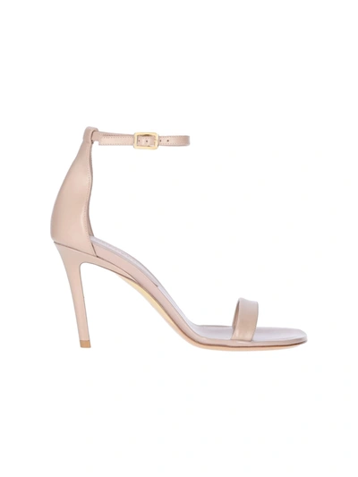 Burberry Almond Beige Stiletto Heeled Sandals