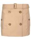 BURBERRY BURBERRY TRENCH-STYLE MINI SKIRT