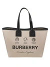 BURBERRY BURBERRY LARGE HERITAGE TOTE