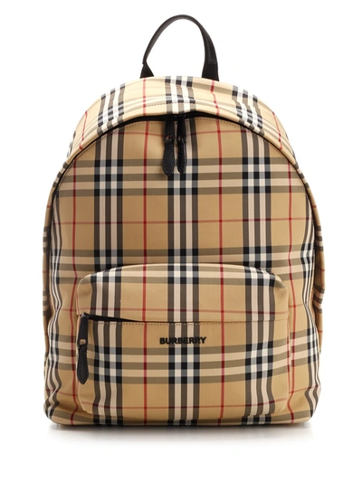 Burberry Nylon Backpack In Beige