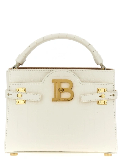 Balmain B-buzz 22 Top Handle Bag In Bianco