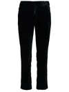 Balmain Velvet Trousers In Black