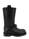 BURBERRY BURBERRY BUCKLE DETAILED BOOTS