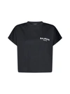 Balmain Woman Black T-shirts In Black