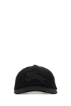 BURBERRY BURBERRY BLACK COTTON BASEBALL CAP