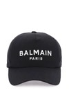 BALMAIN BALMAIN BLACK COTTON CAP