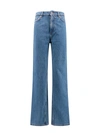 Burberry High-waist Straight-leg Jeans In Blue