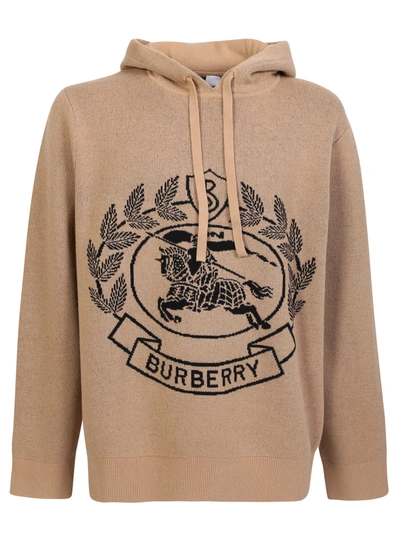 Burberry Hoodie Orlando In Brown