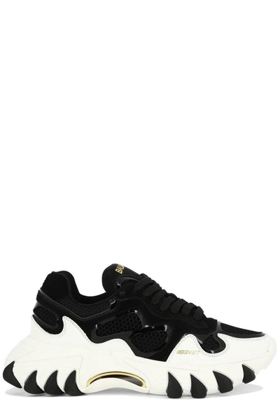 Balmain B-east Gold White/black Sneakers In Default Title