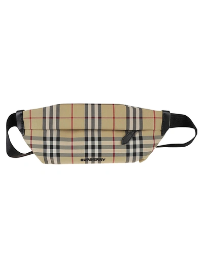 Burberry House Check Logo Belt Bag In Multicolor