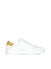 BURBERRY BURBERRY WHITE LEATHER CHECK SNEAKERS
