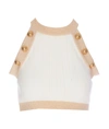 BALMAIN BALMAIN KNITTED CROP-TOP