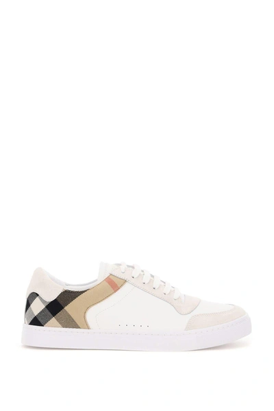 Burberry Gancini Trainers In White