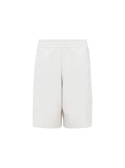 Burberry Cotton Logo Shorts In White