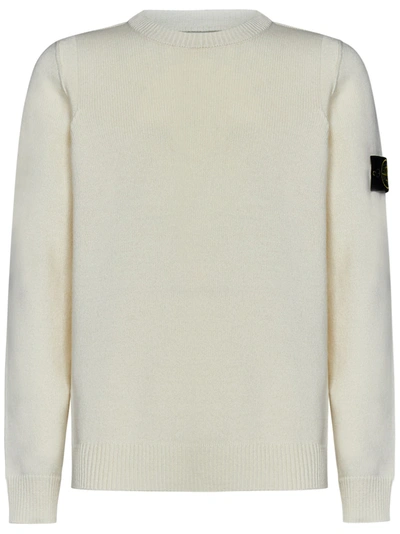 Stone Island Sweater In White