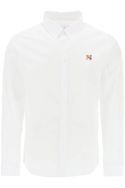 MAISON KITSUNÉ MAISON KITSUNE FOX HEAD POPLIN SHIRT