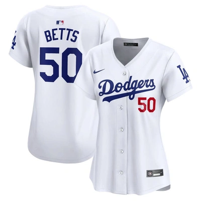 NIKE NIKE MOOKIE BETTS WHITE LOS ANGELES DODGERS HOME LIMITED PLAYER JERSEY