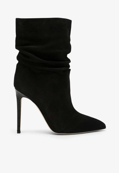 Paris Texas 110 Leather Ankle Boots In Black