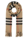 BURBERRY BURBERRY WOMAN EMBROIDERED CASHMERE SCARF