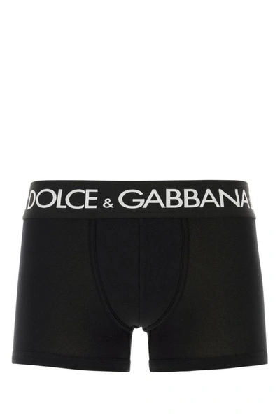 Dolce & Gabbana Man Black Stretch Cotton Boxer Set