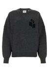 Isabel Marant Étoile Isabel Marant Etoile Woman Melange Dark Grey Stretch Cotton Blend Altee Sweater In Gray