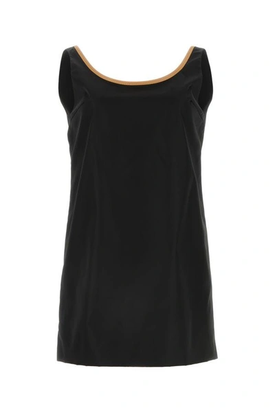 Prada Woman Black Re-nylon Mini Dress